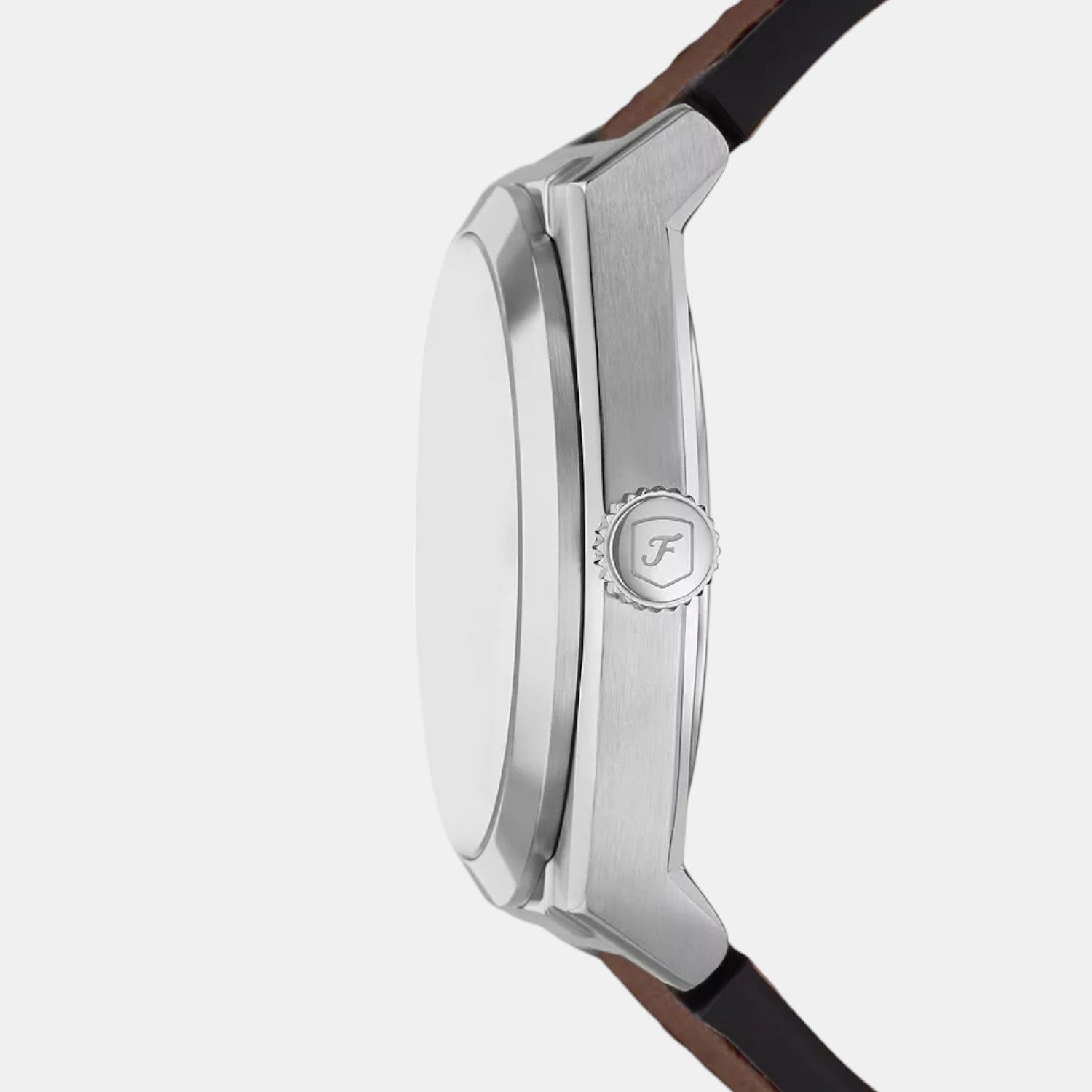 Everett Men Quartz Cream Dial Analog Leather Watch FS6071