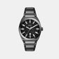 Everett Men Quartz Black Dial Analog Stainless Steel Watch FS6075