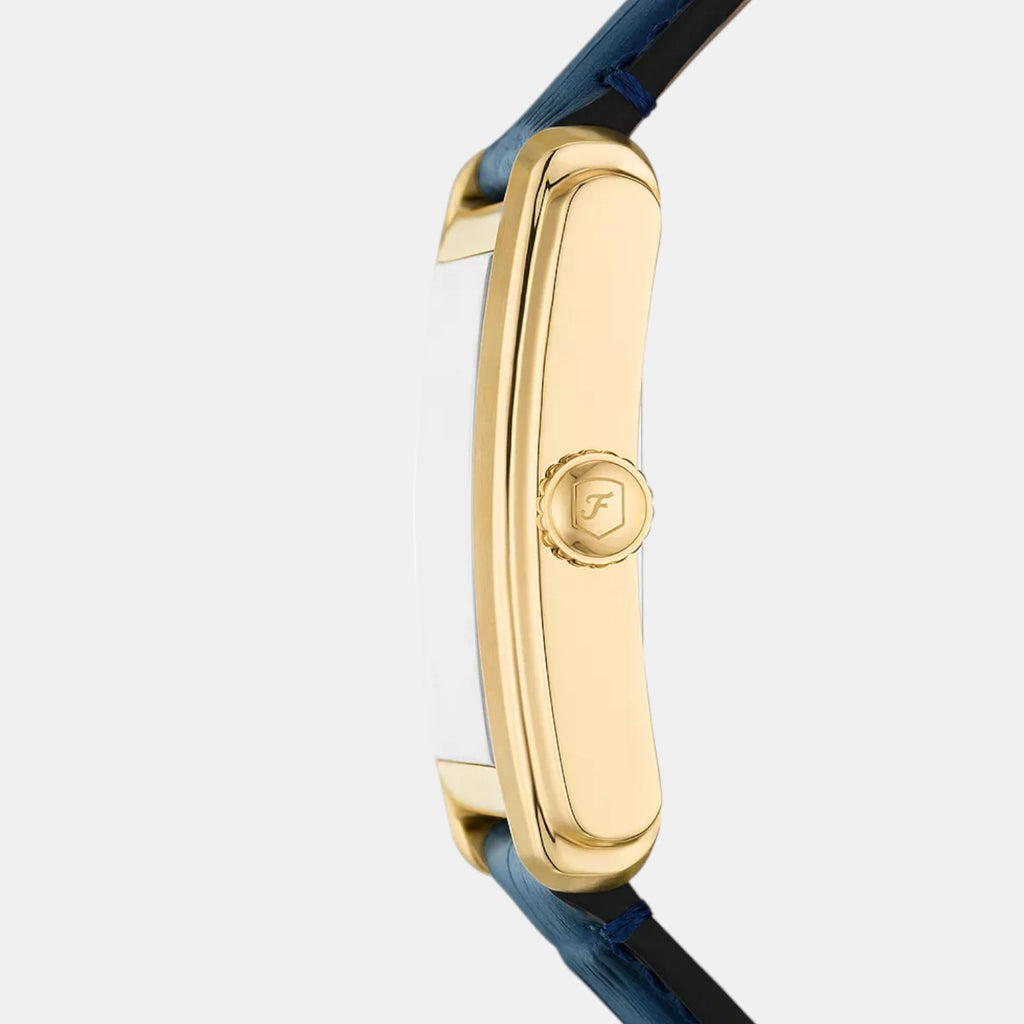 Carraway Men Quartz Silver Dial Analog Leather Watch FS6076