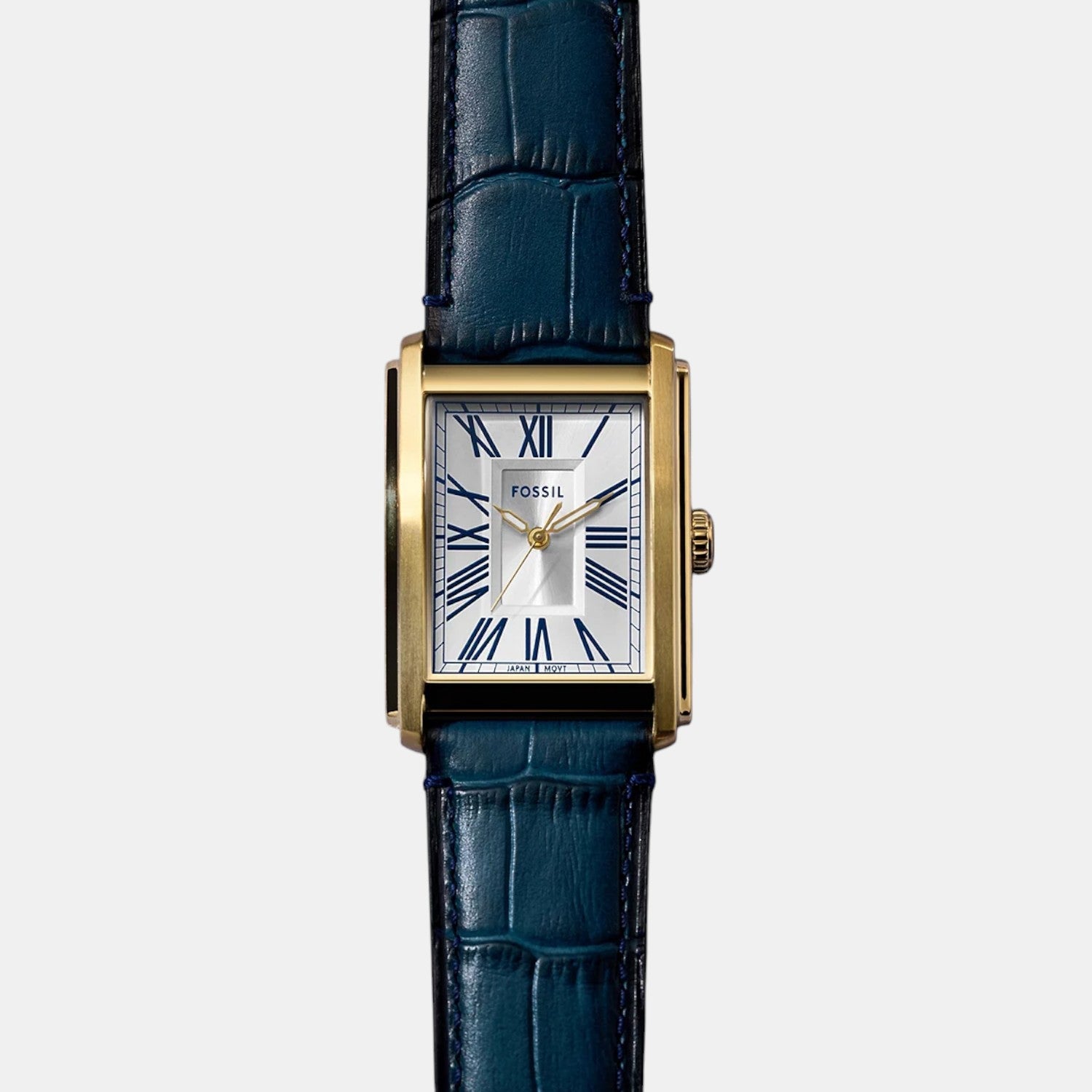 Carraway Men Quartz Silver Dial Analog Leather Watch FS6076