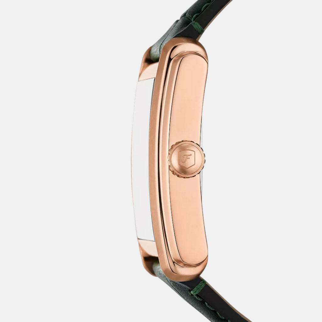 Carraway Men Quartz Silver Dial Analog Leather Watch FS6077