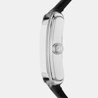 Carraway Men Quartz Silver Dial Analog Leather Watch FS6078