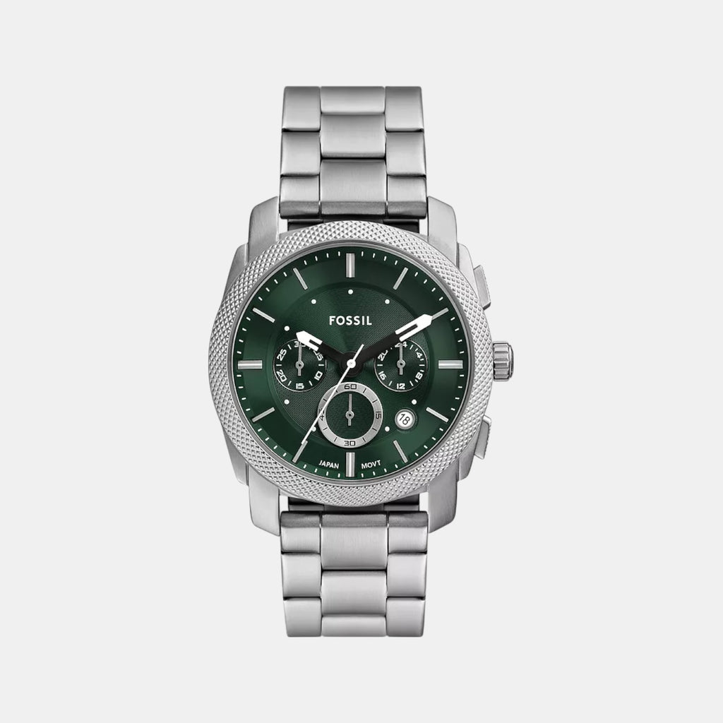 Machine Men Quartz Green Dial Chronograph Stainless Steel Watch FS6079