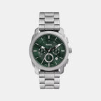 Machine Men Quartz Green Dial Chronograph Stainless Steel Watch FS6079