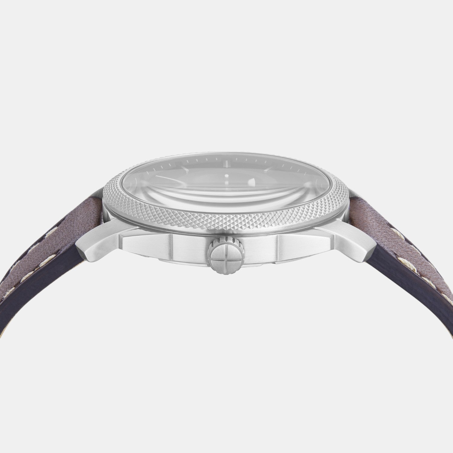 Machine Men Quartz Black Dial Analog Leather Watch FS6081SET