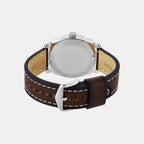 Machine Men Quartz Black Dial Analog Leather Watch FS6081SET