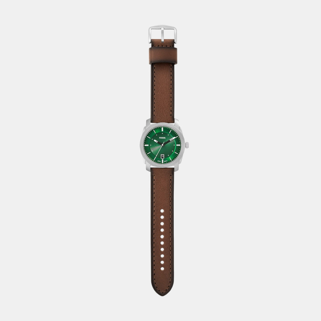 Machine Men Quartz Green Dial Analog Leather Watch FS6085