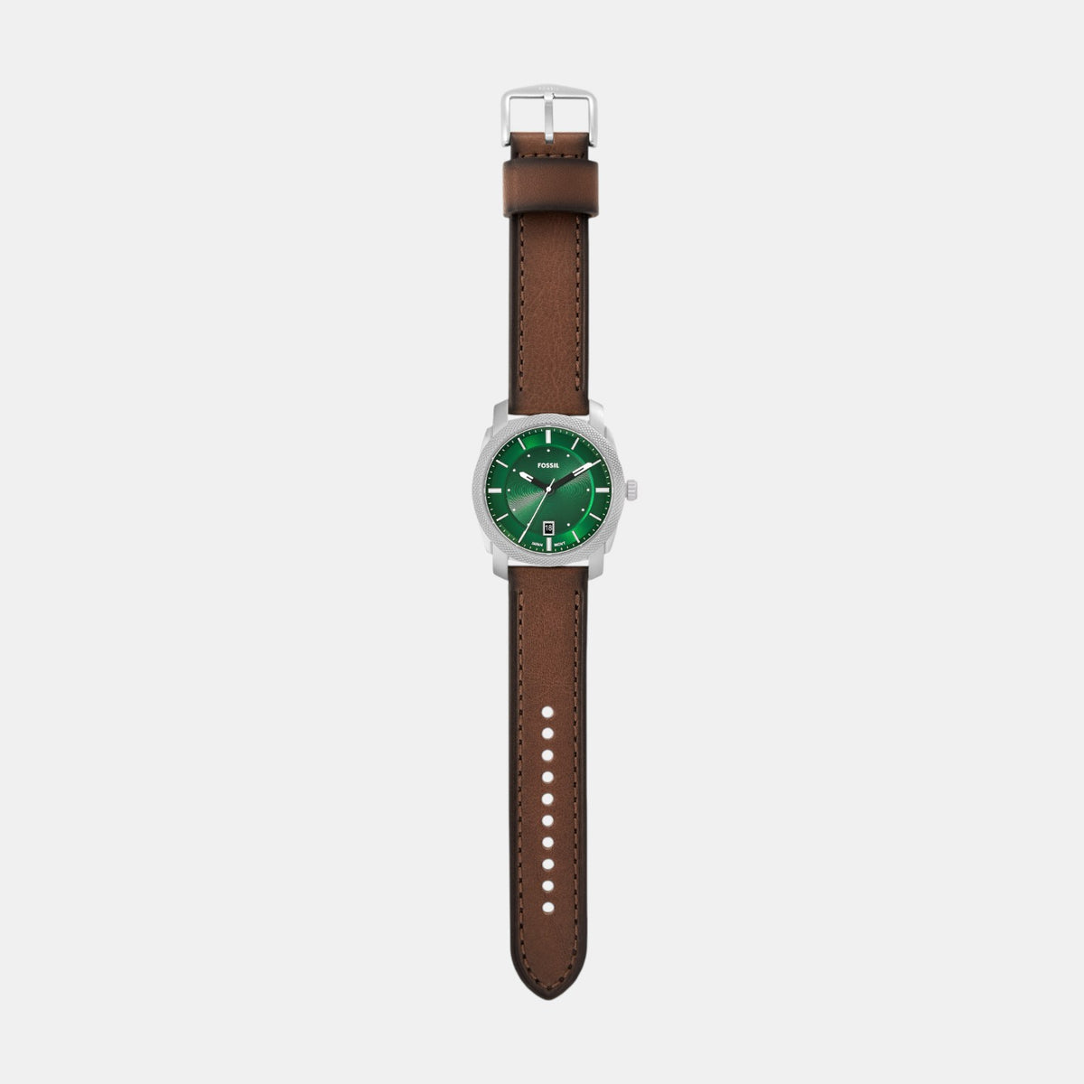 Machine Men Quartz Green Dial Analog Leather Watch FS6085