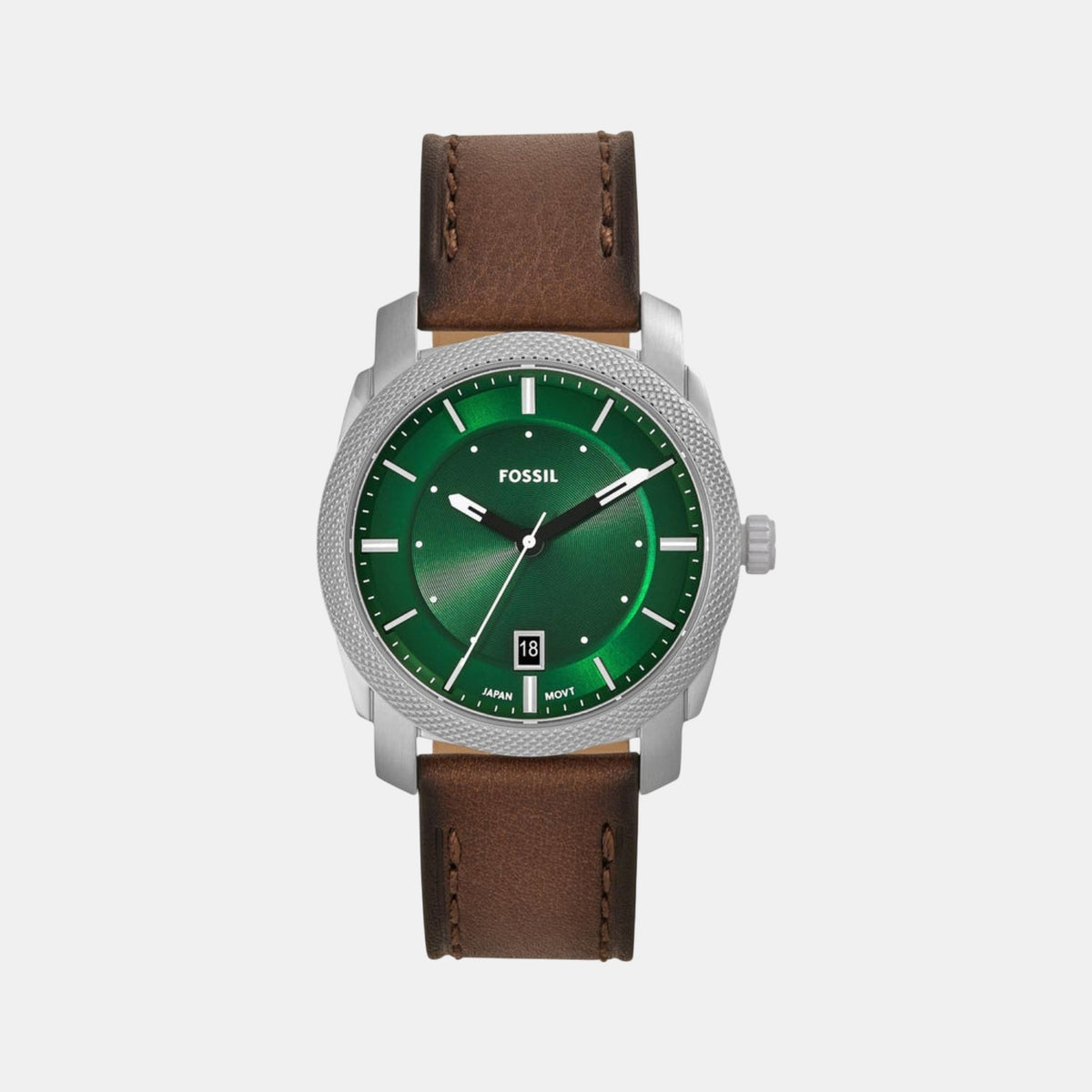 Machine Men Quartz Green Dial Analog Leather Watch FS6085