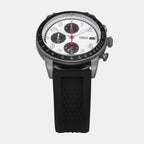 Sport Tourer Men Quartz White Dial Chronograph Silicone Watch FS6087