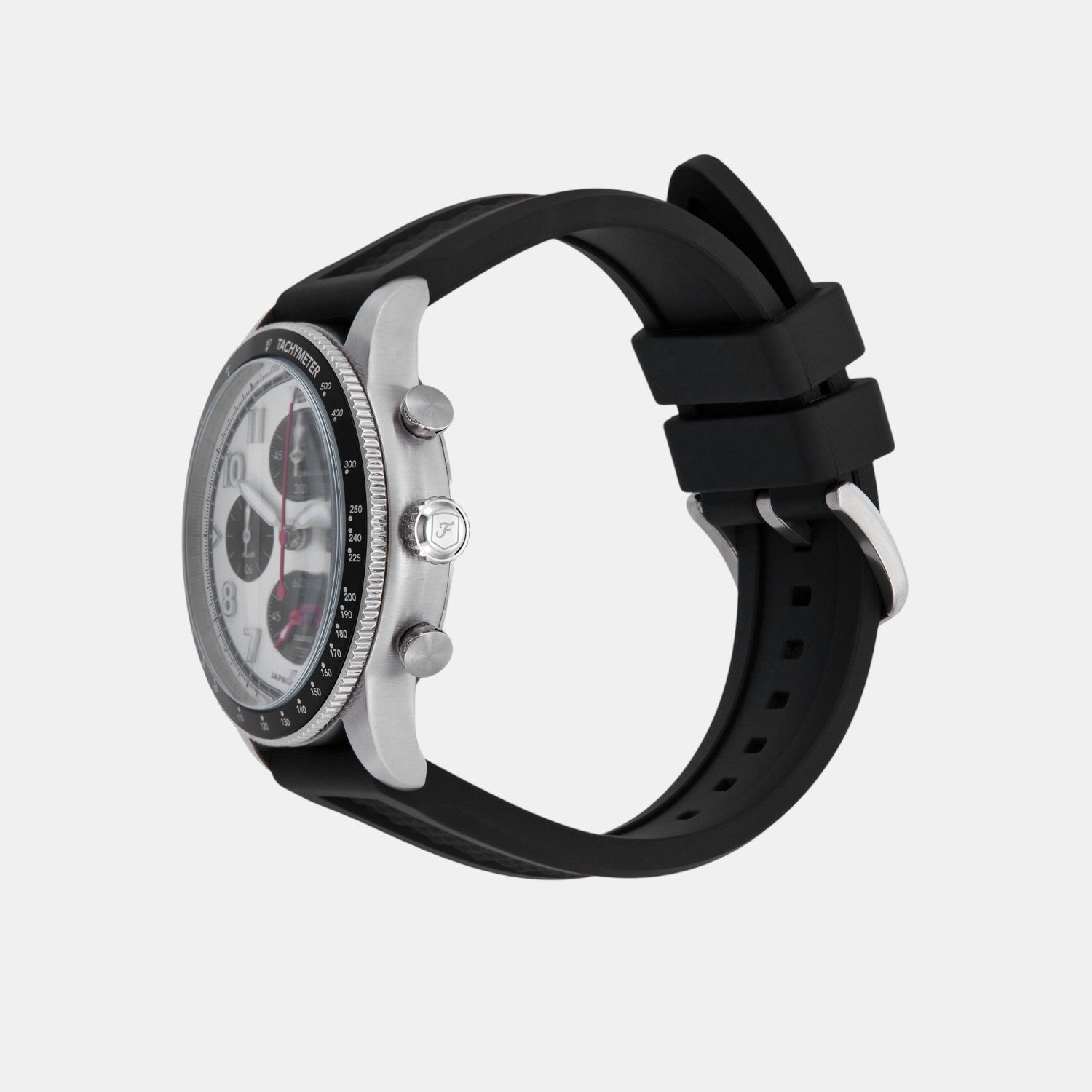 Sport Tourer Men Quartz White Dial Chronograph Silicone Watch FS6087