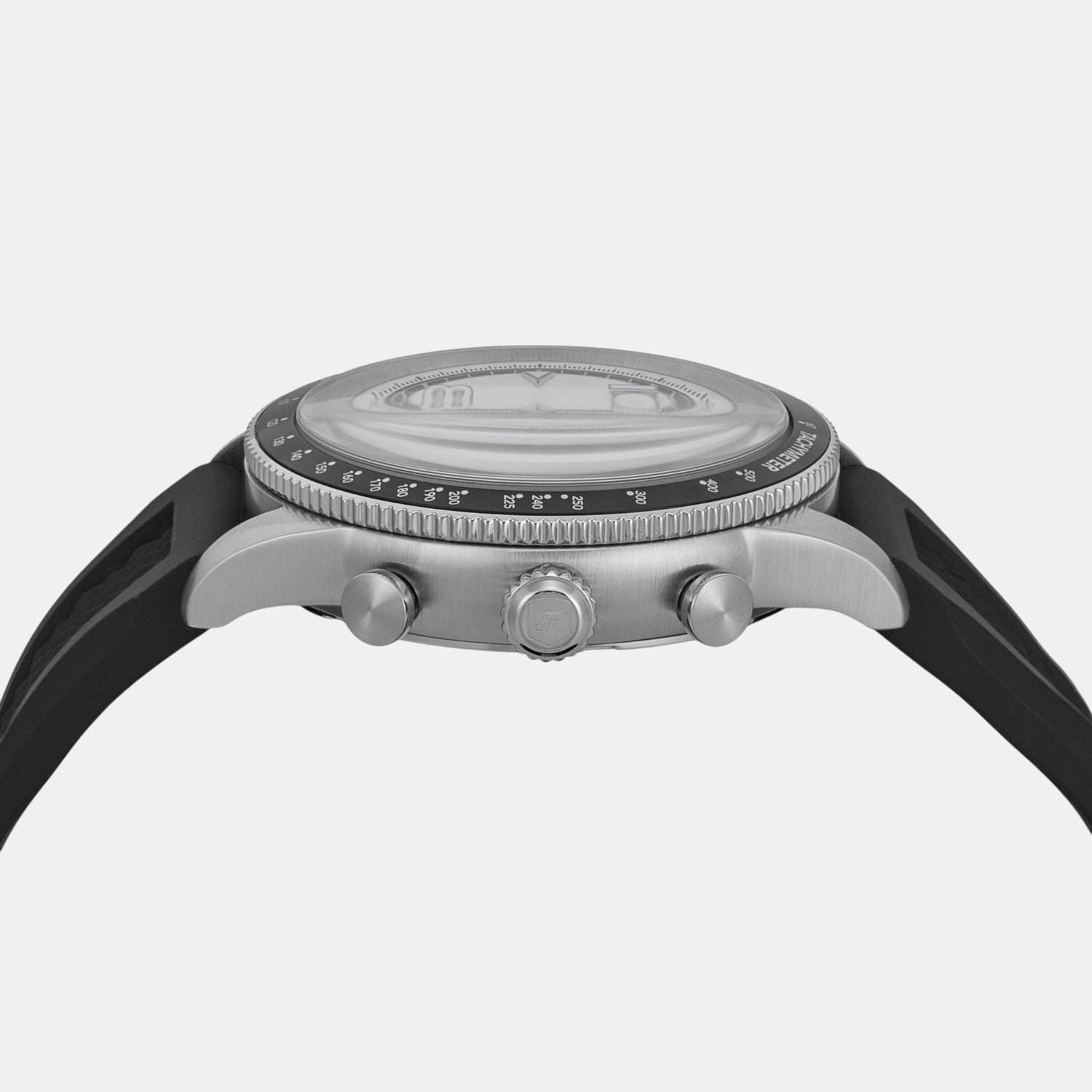 Sport Tourer Men Quartz White Dial Chronograph Silicone Watch FS6087