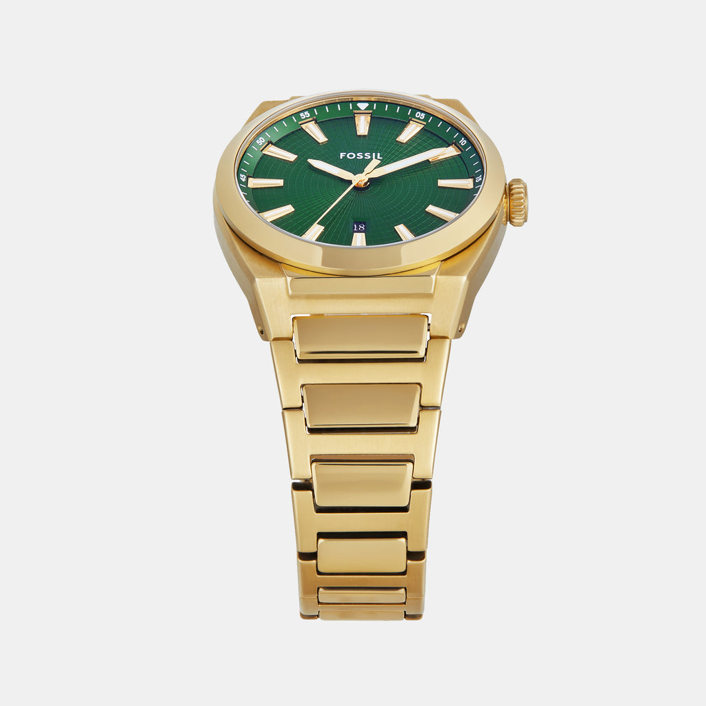Fossil Men Round Green watch