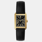 Carraway Men Quartz Black Dial Analog Leather Watch FS6091