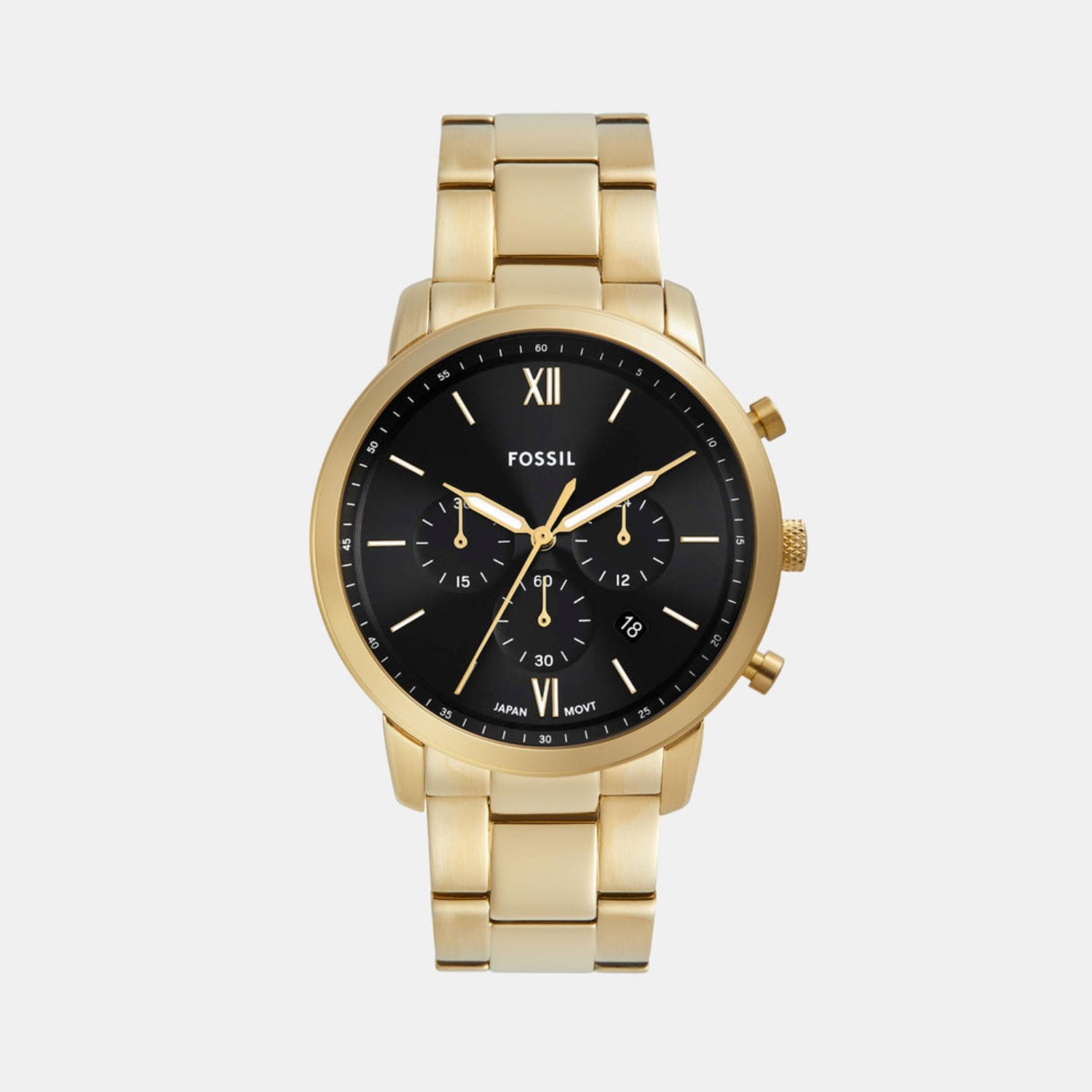 Neutra Men Quartz Black Dial Chronograph Stainless Steel Watch FS6093