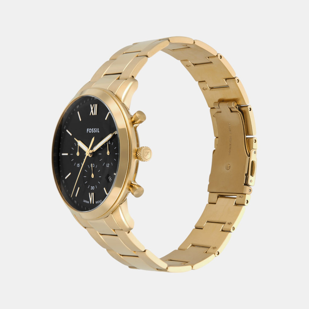 Neutra Men Quartz Black Dial Chronograph Stainless Steel Watch FS6093