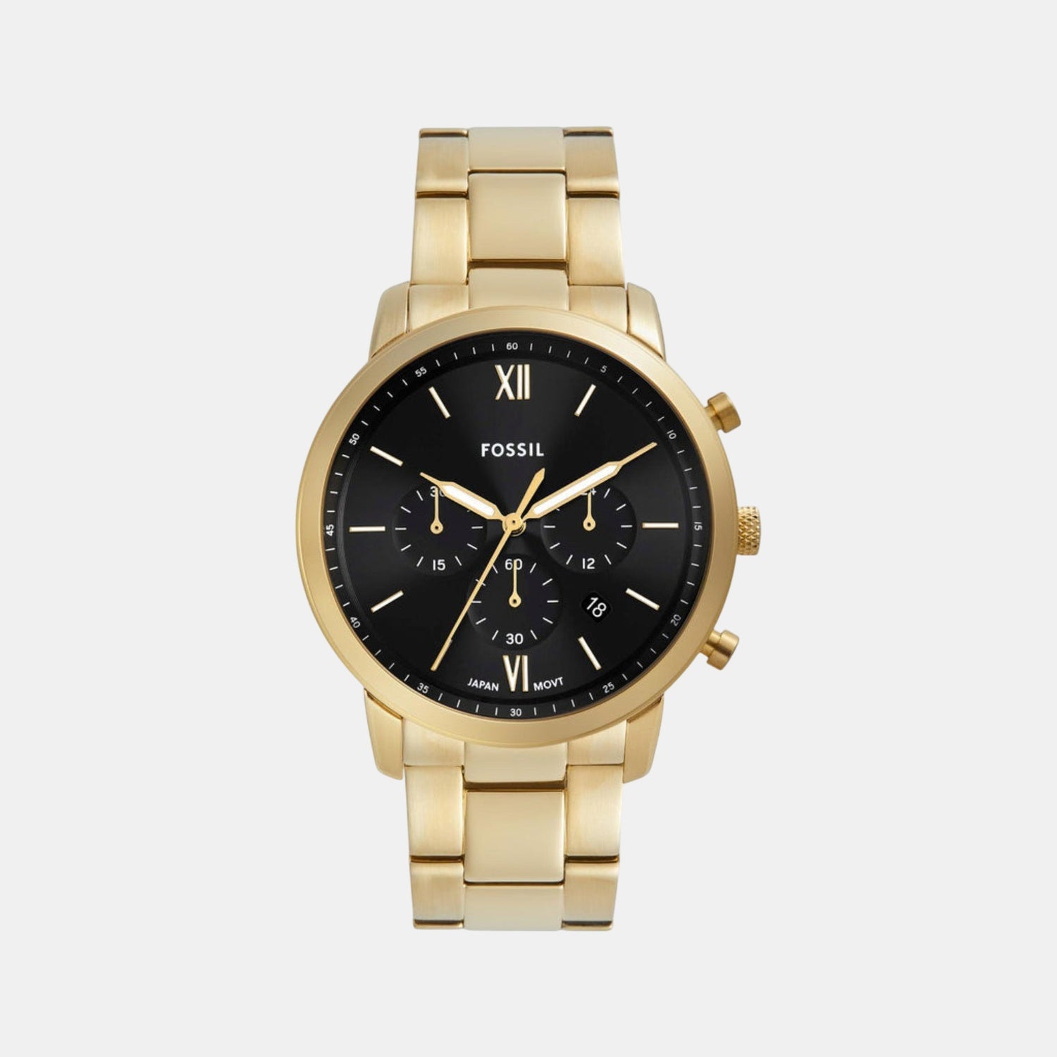 Neutra Men Quartz Black Dial Chronograph Stainless Steel Watch FS6093