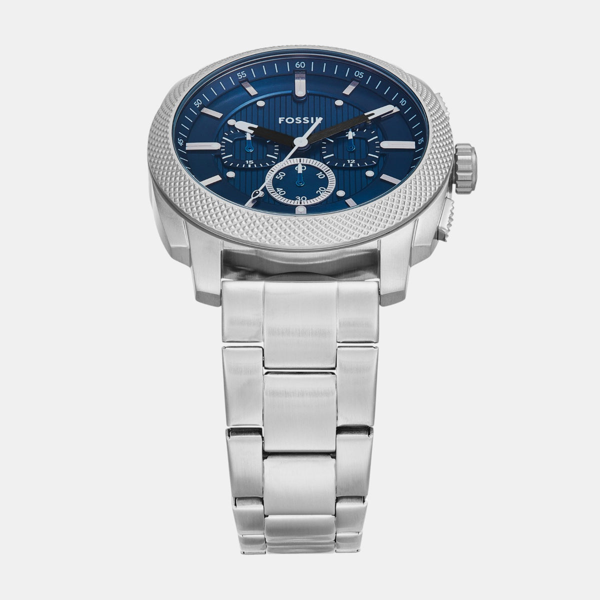 Machine Men Quartz Blue Dial Chronograph Stainless Steel Watch FS6096