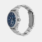 Machine Men Quartz Blue Dial Chronograph Stainless Steel Watch FS6096