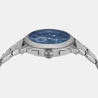 Machine Men Quartz Blue Dial Chronograph Stainless Steel Watch FS6096