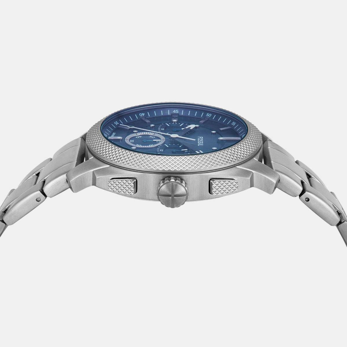 Machine Men Quartz Blue Dial Chronograph Stainless Steel Watch FS6096