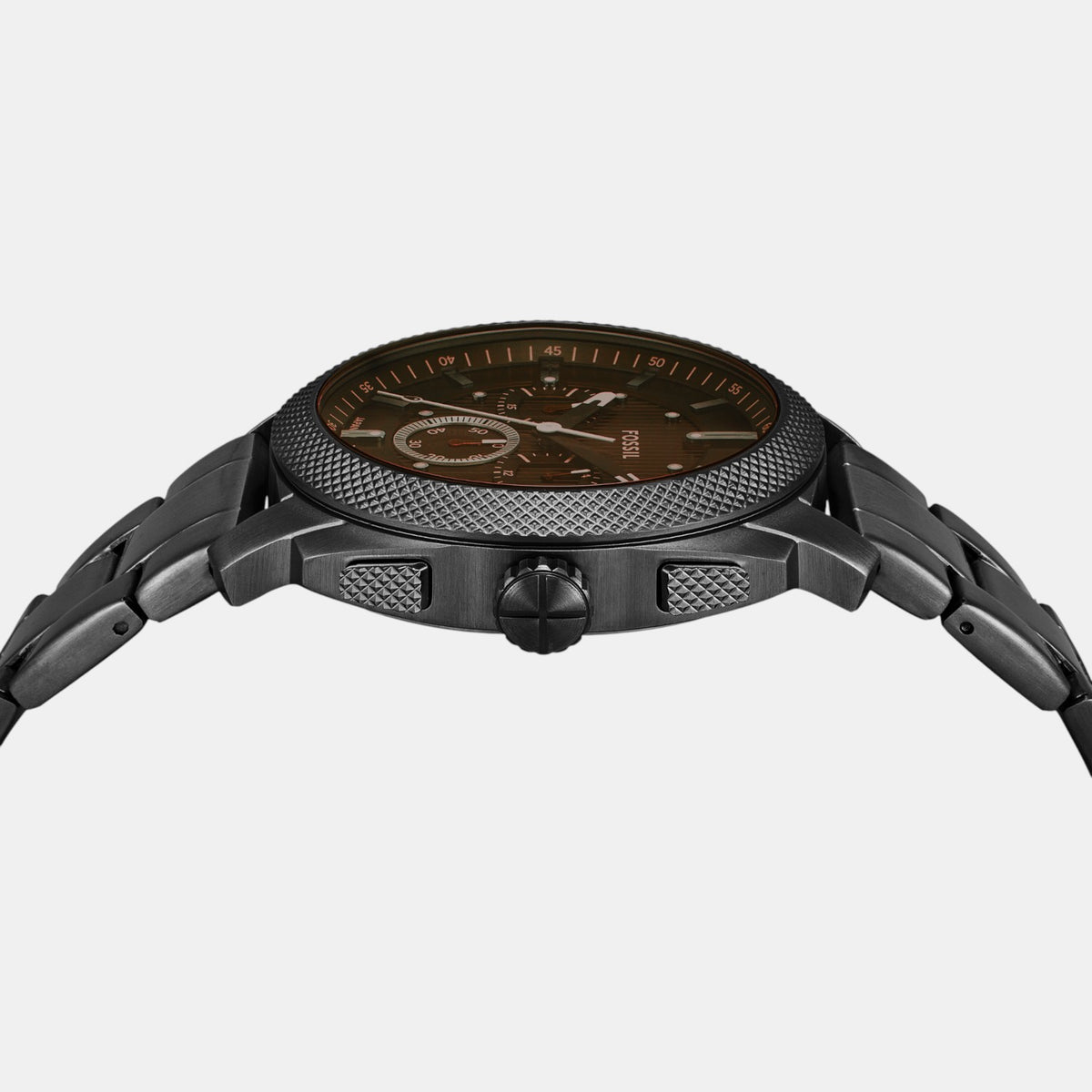 Machine Men Quartz Brown Dial Chronograph Stainless Steel Watch FS6097