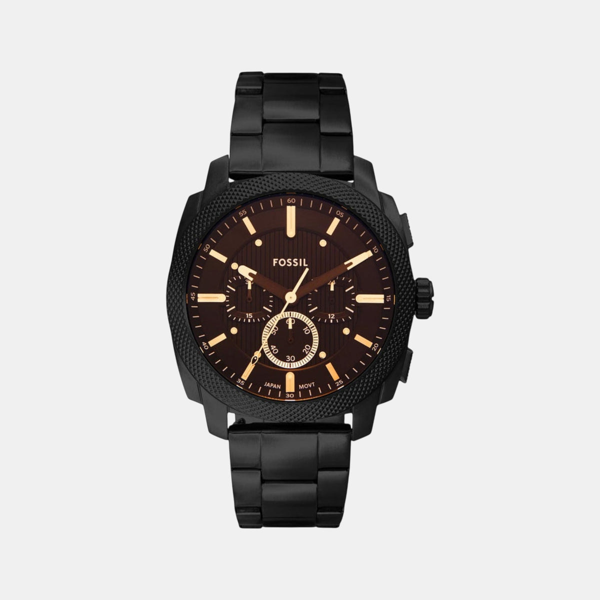 Machine Men Quartz Brown Dial Chronograph Stainless Steel Watch FS6097