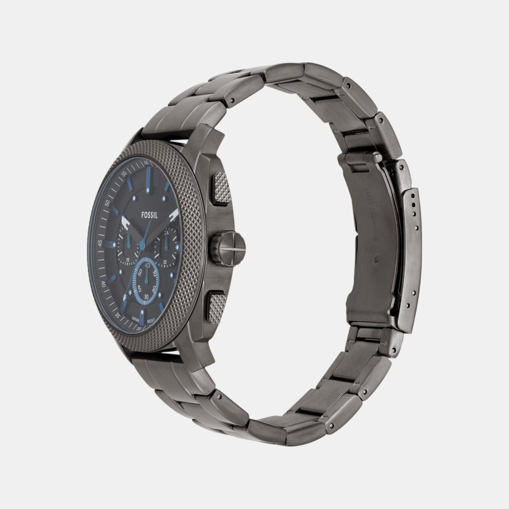 Machine Men Quartz Black Dial Chronograph Stainless Steel Watch FS6098