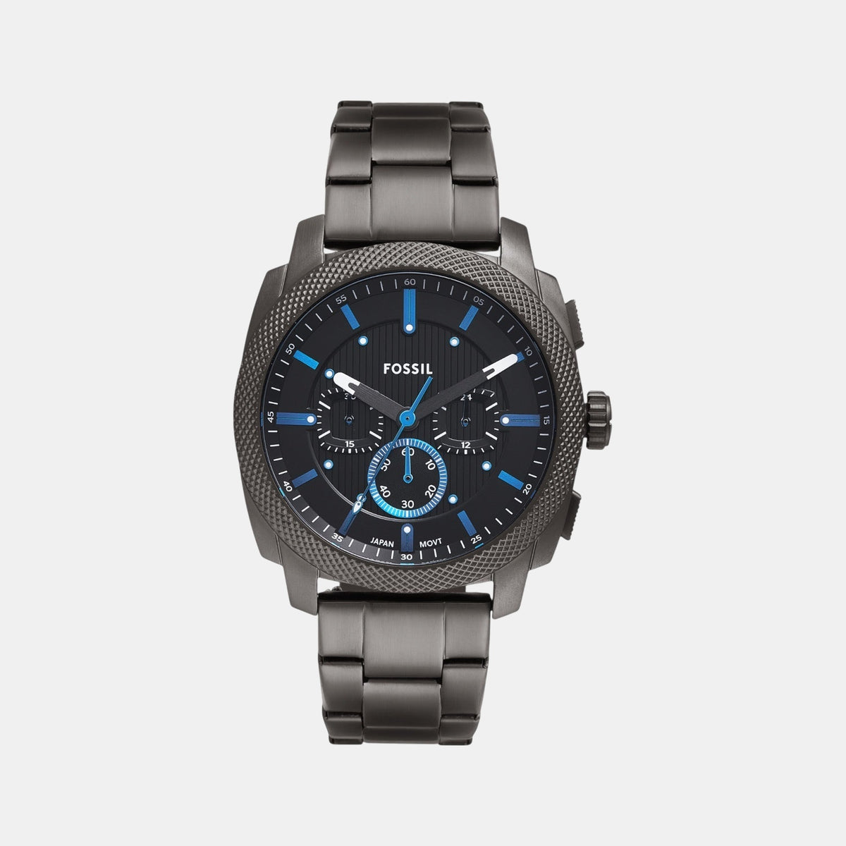 Machine Men Quartz Black Dial Chronograph Stainless Steel Watch FS6098
