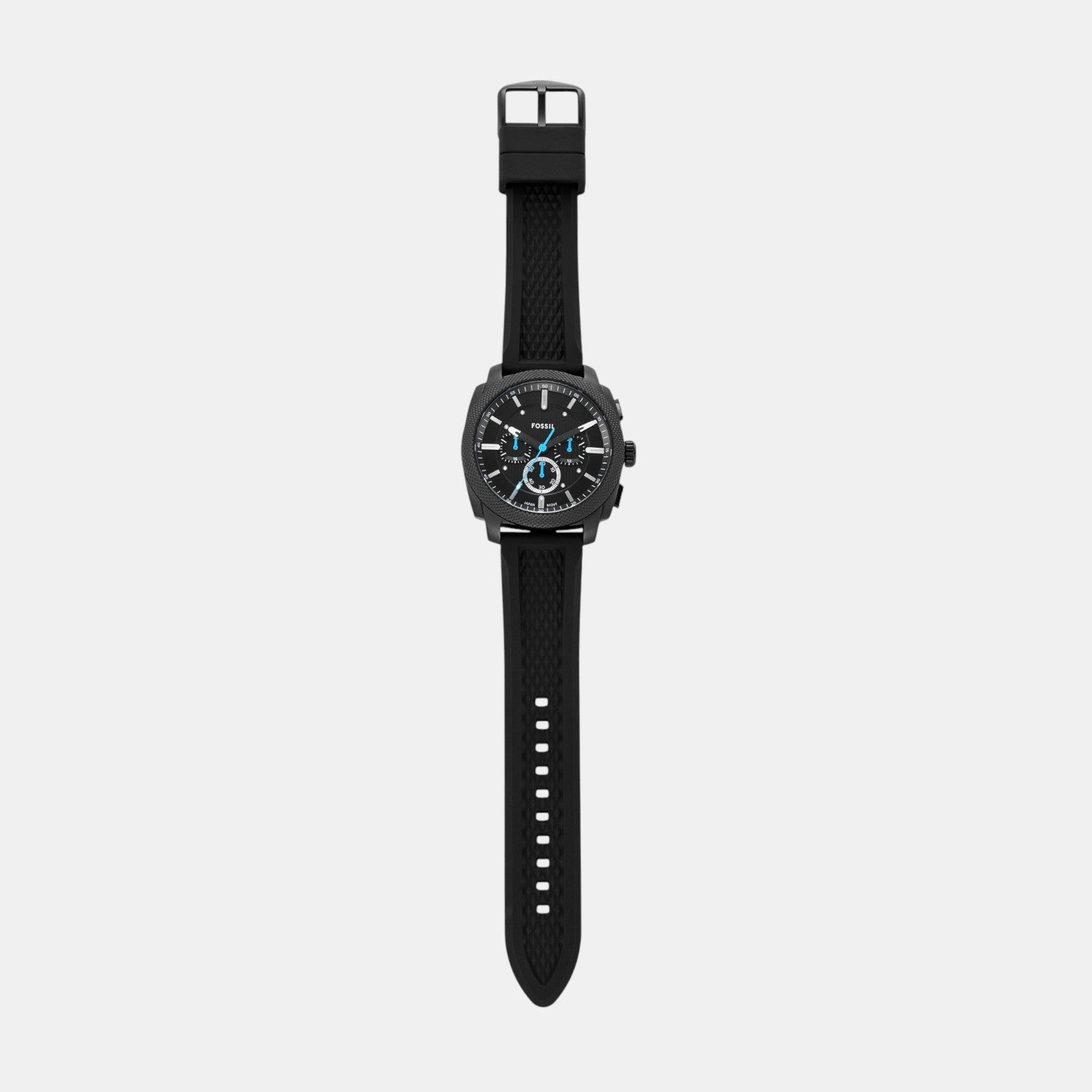 Machine Men Quartz Black Dial Chronograph Silicone Watch FS6099