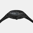 Machine Men Quartz Black Dial Chronograph Silicone Watch FS6099