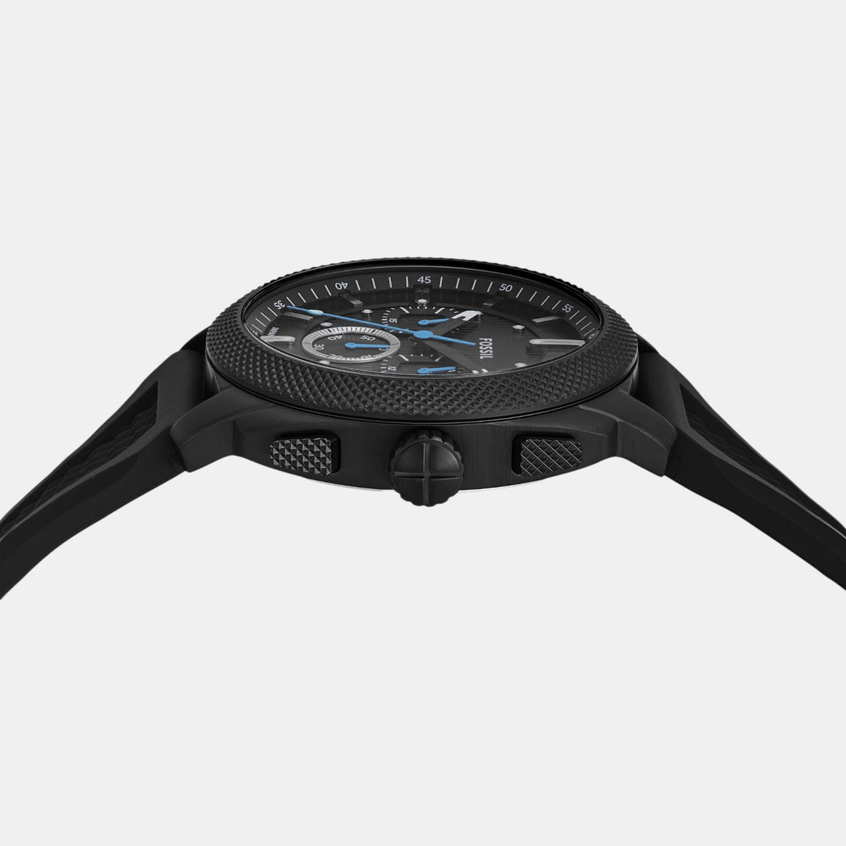 Machine Men Quartz Black Dial Chronograph Silicone Watch FS6099