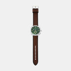 Machine Men Quartz Green Dial Chronograph Leather Watch FS6100