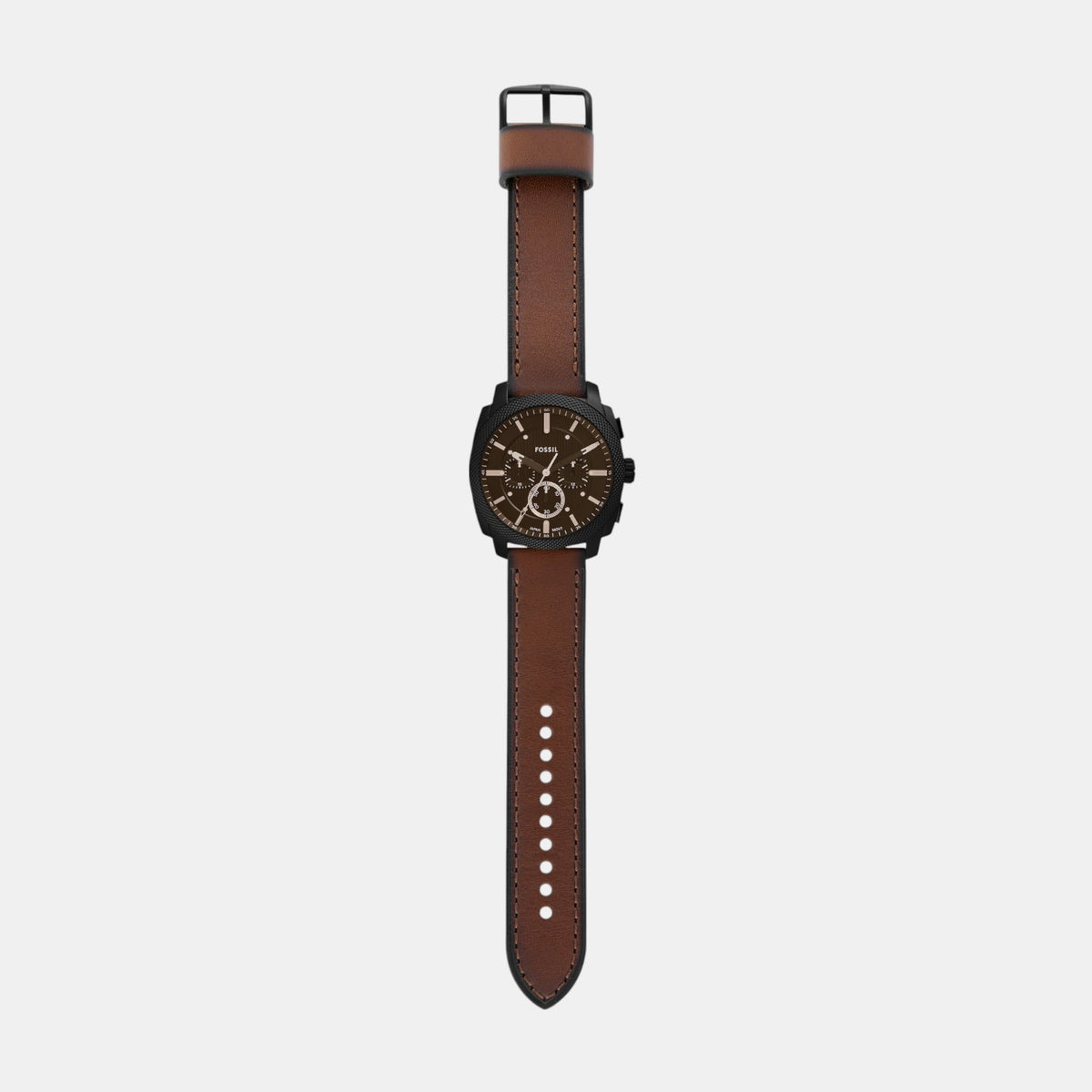 Machine Men Quartz Black Dial Chronograph Leather Watch FS6102SET
