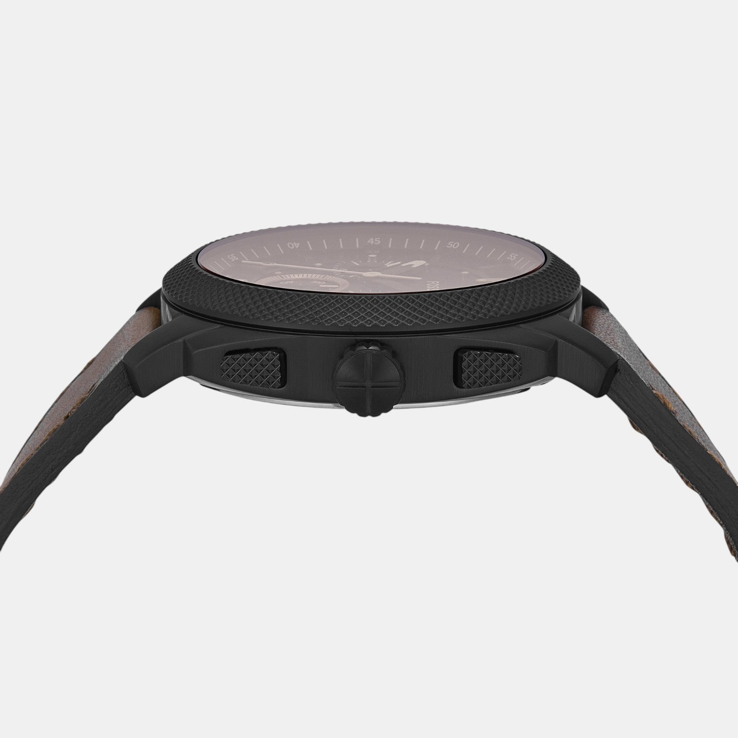 Machine Men Quartz Black Dial Chronograph Leather Watch FS6102SET