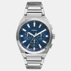 Everett Men Quartz Blue Dial Chronograph Stainless Steel Watch FS6104