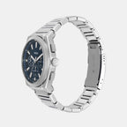 Everett Men Quartz Blue Dial Chronograph Stainless Steel Watch FS6104