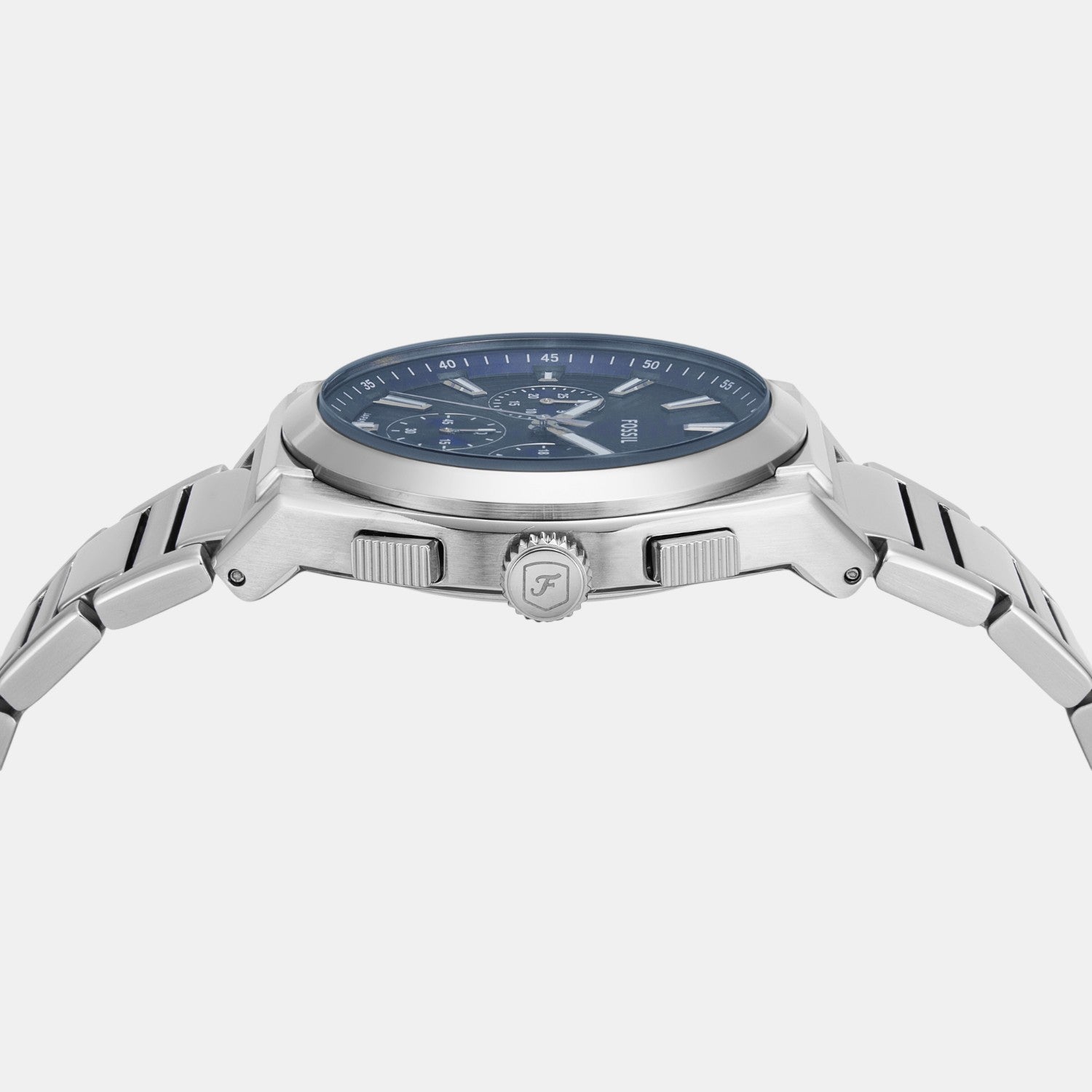 Everett Men Quartz Blue Dial Chronograph Stainless Steel Watch FS6104