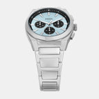 Everett Men Quartz Blue Dial Chronograph Stainless Steel Watch FS6105