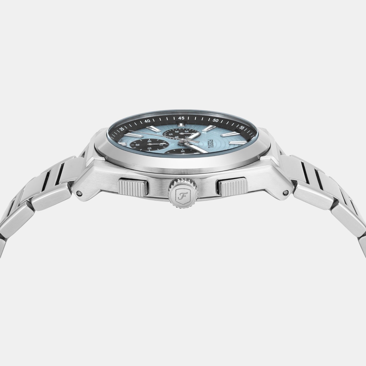 Everett Men Quartz Blue Dial Chronograph Stainless Steel Watch FS6105