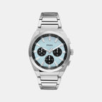 Everett Men Quartz Blue Dial Chronograph Stainless Steel Watch FS6105