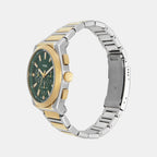 Everett Men Quartz Green Dial Chronograph Stainless Steel Watch FS6106