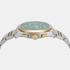 Everett Men Quartz Green Dial Chronograph Stainless Steel Watch FS6106