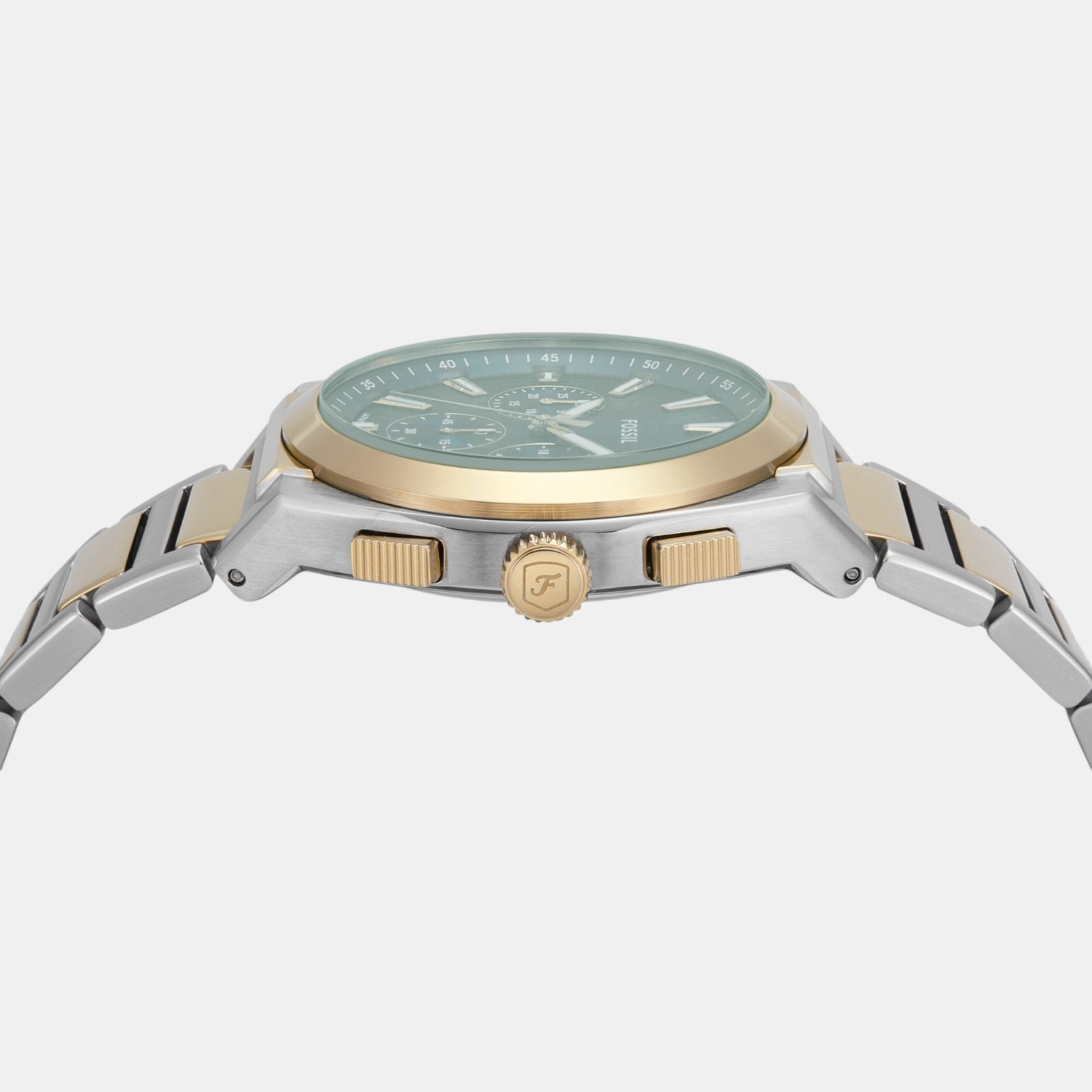 Everett Men Quartz Green Dial Chronograph Stainless Steel Watch FS6106