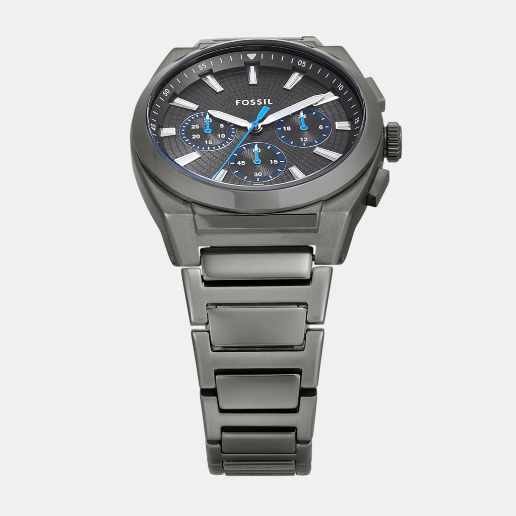 Everett Men Quartz Grey Dial Chronograph Stainless Steel Watch FS6107