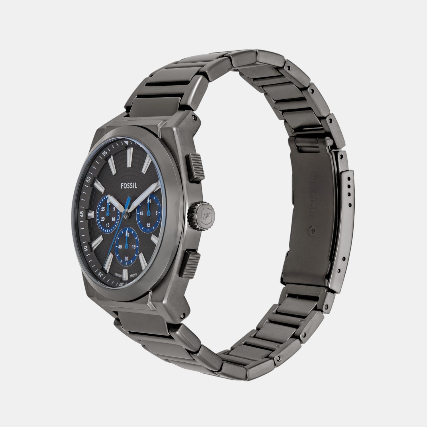 Everett Men Quartz Grey Dial Chronograph Stainless Steel Watch FS6107