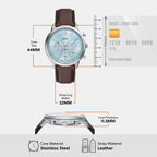 Neutra Men Quartz Blue Dial Chronograph Leather Watch FS6109