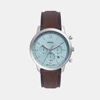 Neutra Men Quartz Blue Dial Chronograph Leather Watch FS6109