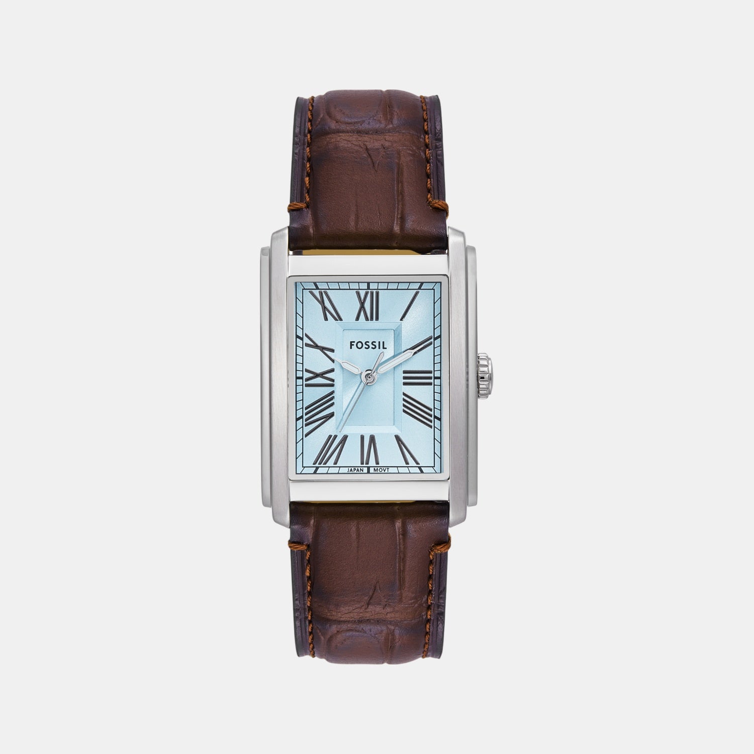 Carraway Men Quartz Blue Dial Analog Leather Watch FS6110