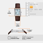 Carraway Men Quartz Blue Dial Analog Leather Watch FS6110